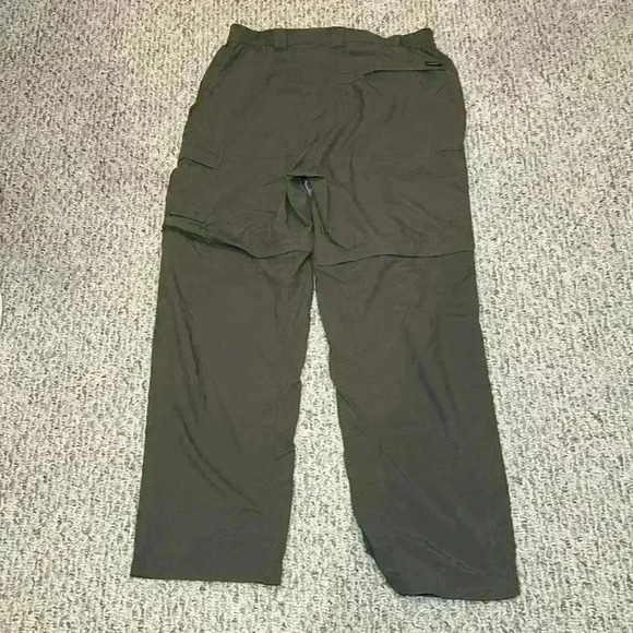 Columbia Nylon GRT Convertible Cargo Pants  Packable Windbreaker Green Mens Med - Picture 4 of 12